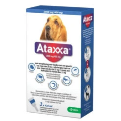Ataxxa -Hondenbenodigdheden Winkel ataxxa 2000mg400mg spot on 25kg 3 pipetten 133671 0500 none
