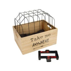 Beeztees Houten Fietsmand Journey + Kap -Hondenbenodigdheden Winkel beeztees houten fietsmand journey kap 174289 0500 none