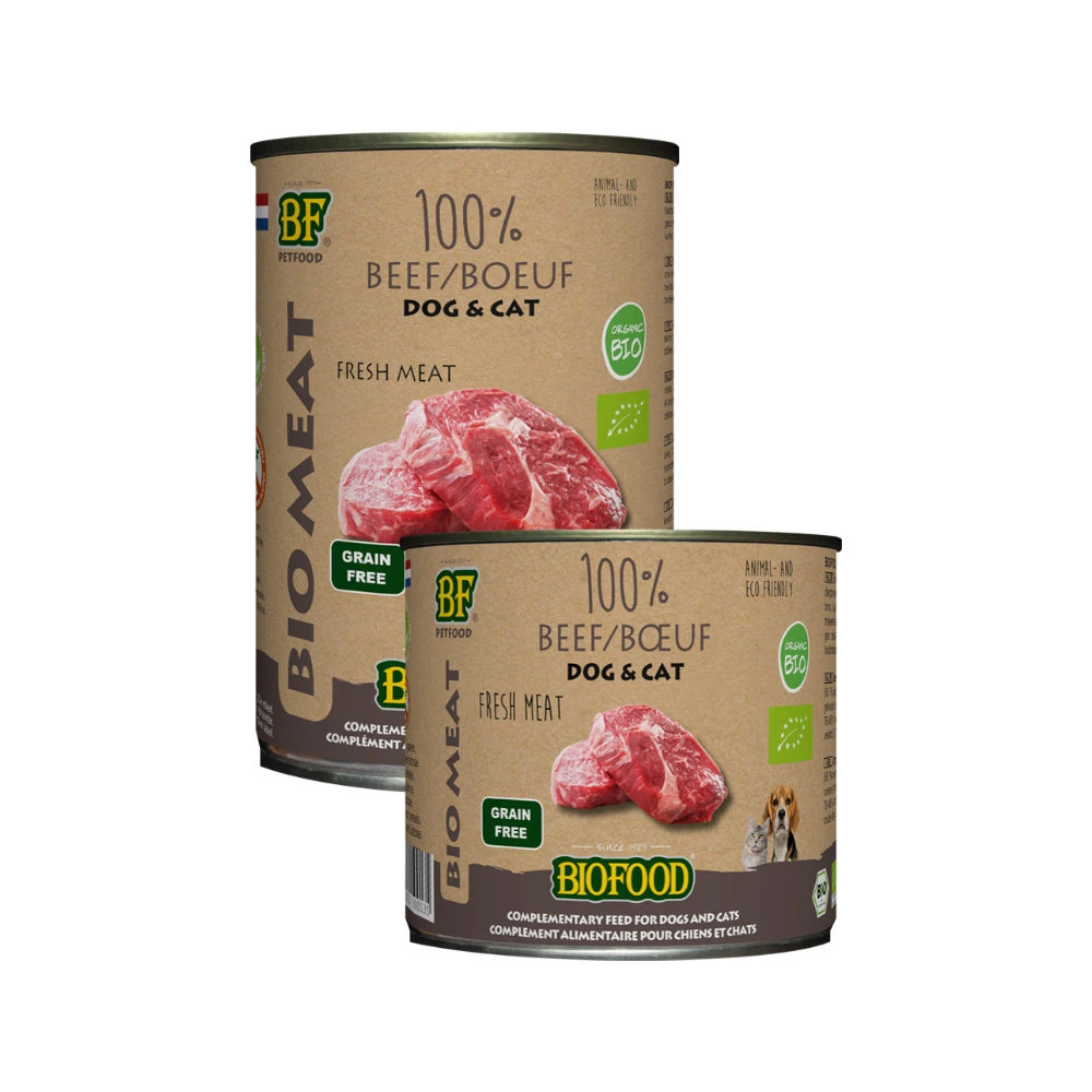 Biofood Organic 100% Rund - Hond & Kat