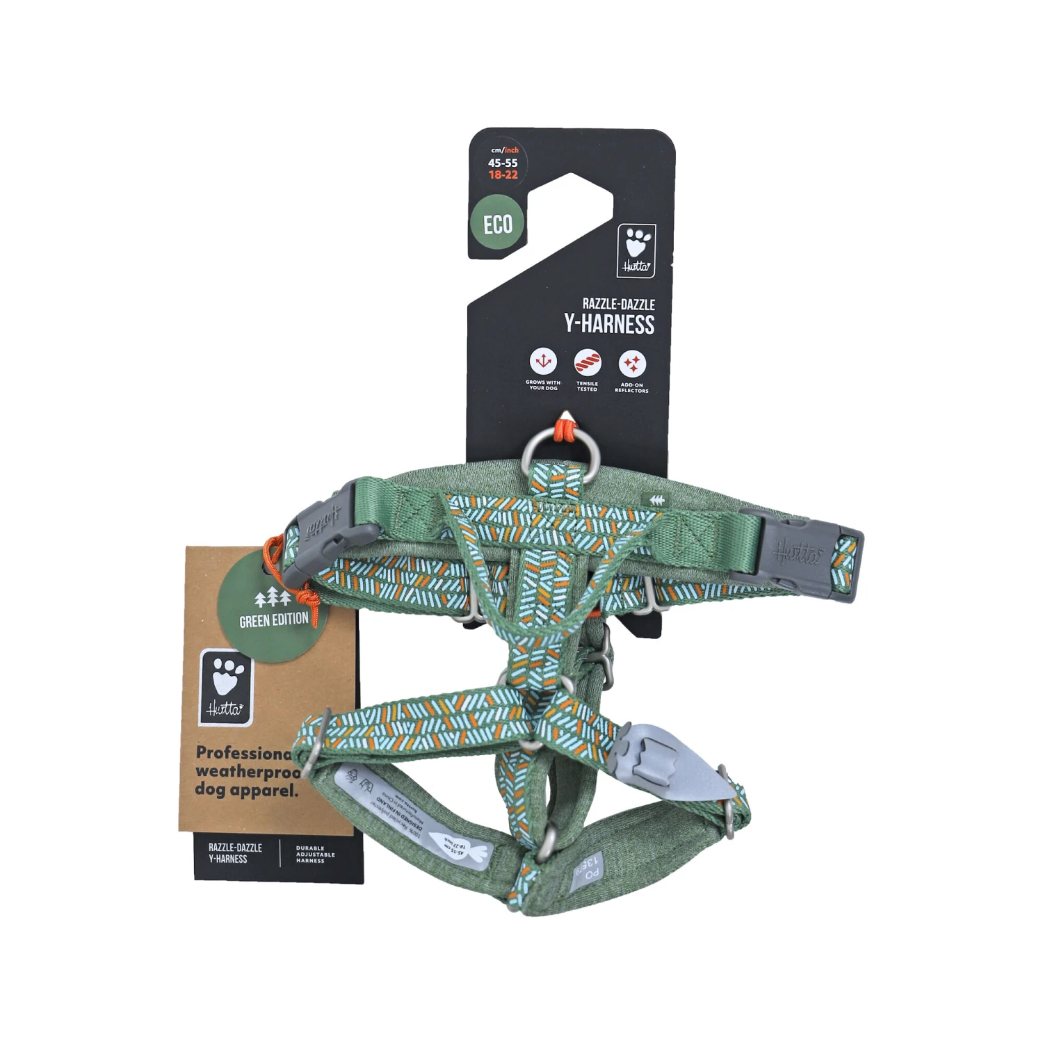 Hurtta Razzle Dazzle Y-Harness - Hedge 9 Hurtta Razzle Dazzle Y-Harness - Hedge - Afbeelding 7