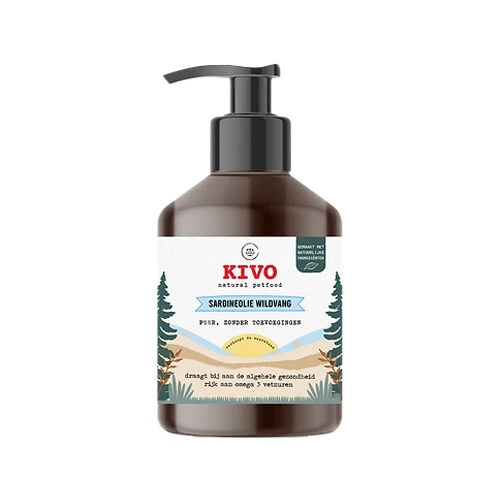 Kivo Petfood Sardineolie Wildvang 3 Kivo Petfood Sardineolie Wildvang