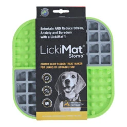 LickiMat Slomo Hond -Hondenbenodigdheden Winkel lickimat slomo groen grijs 20 cm 135175 1500 none