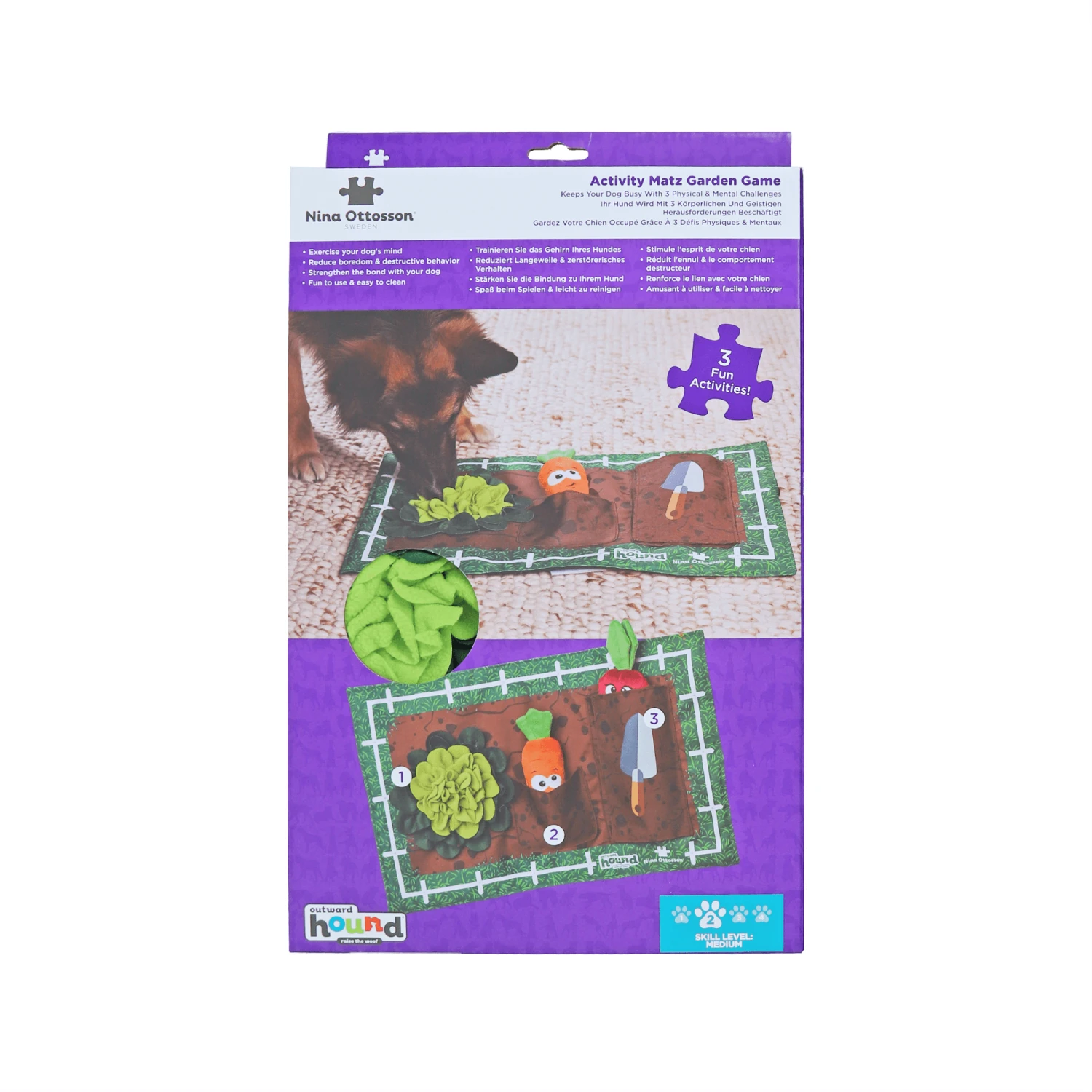 Nina Ottosson Hondenspel Activity Matz – Garden Game 6 Nina Ottosson Hondenspel Activity Matz – Garden Game - Afbeelding 4