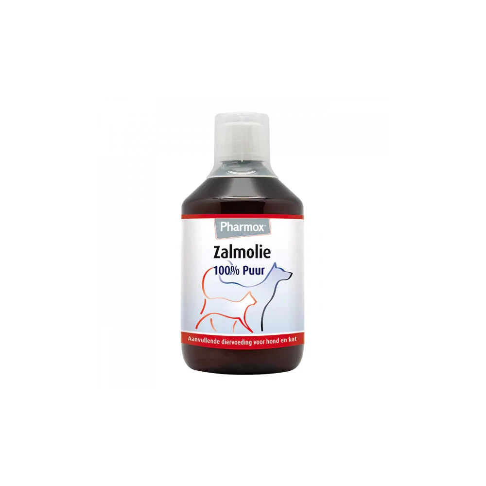 Pharmox Zalmolie 100% Puur Hond & Kat 3 Pharmox Zalmolie 100% Puur Hond & Kat
