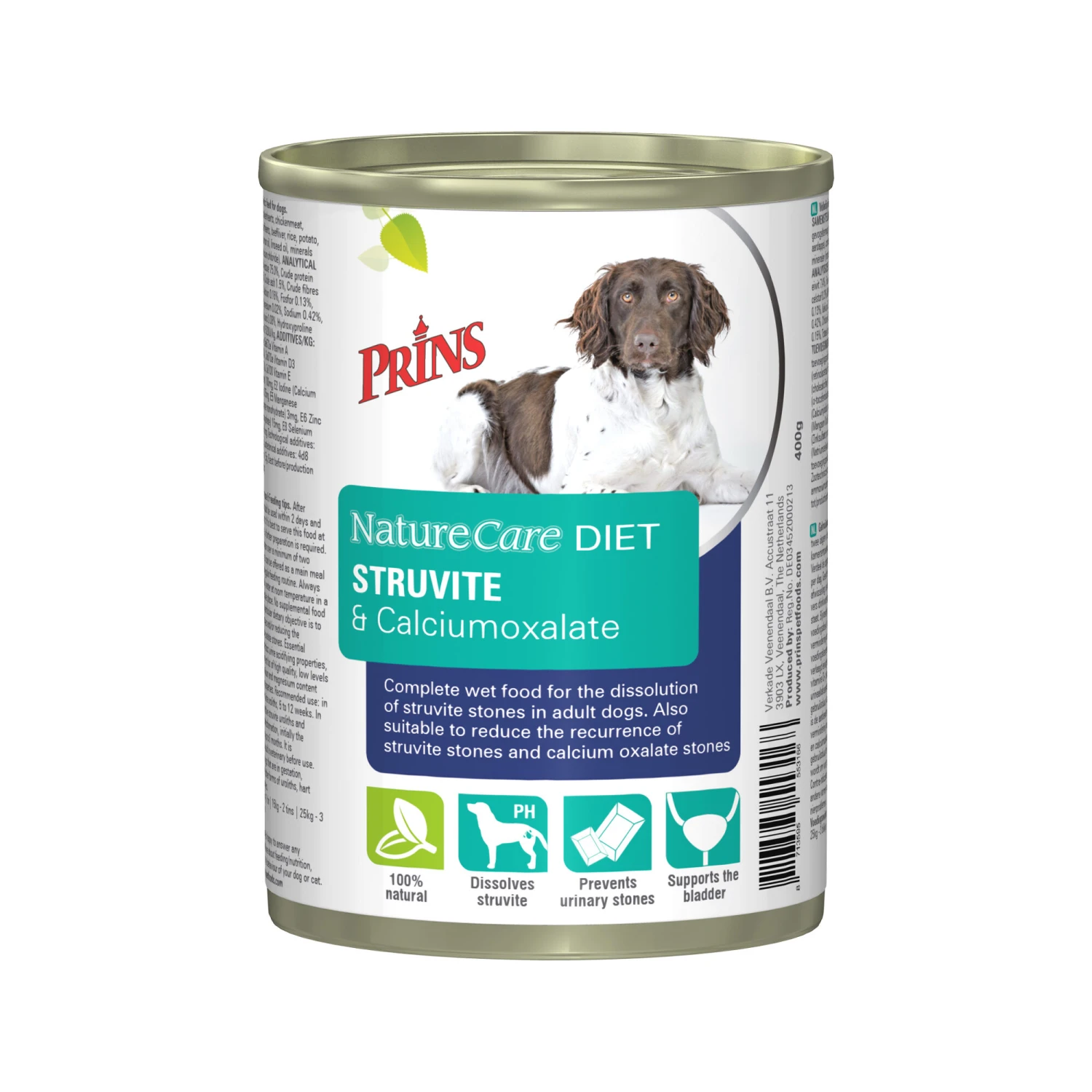 Prins NatureCare Diet Dog Struvite & Calciumoxalate 4 Prins NatureCare Diet Dog Struvite & Calciumoxalate - Afbeelding 2