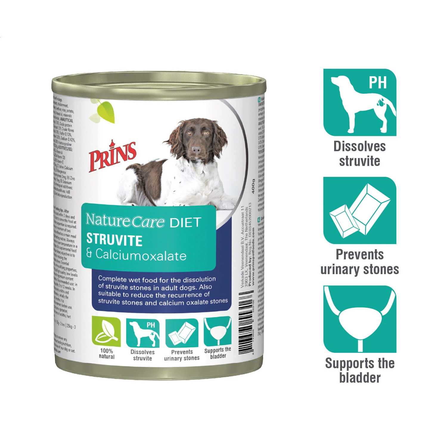 Prins NatureCare Diet Dog Struvite & Calciumoxalate 5 Prins NatureCare Diet Dog Struvite & Calciumoxalate - Afbeelding 3