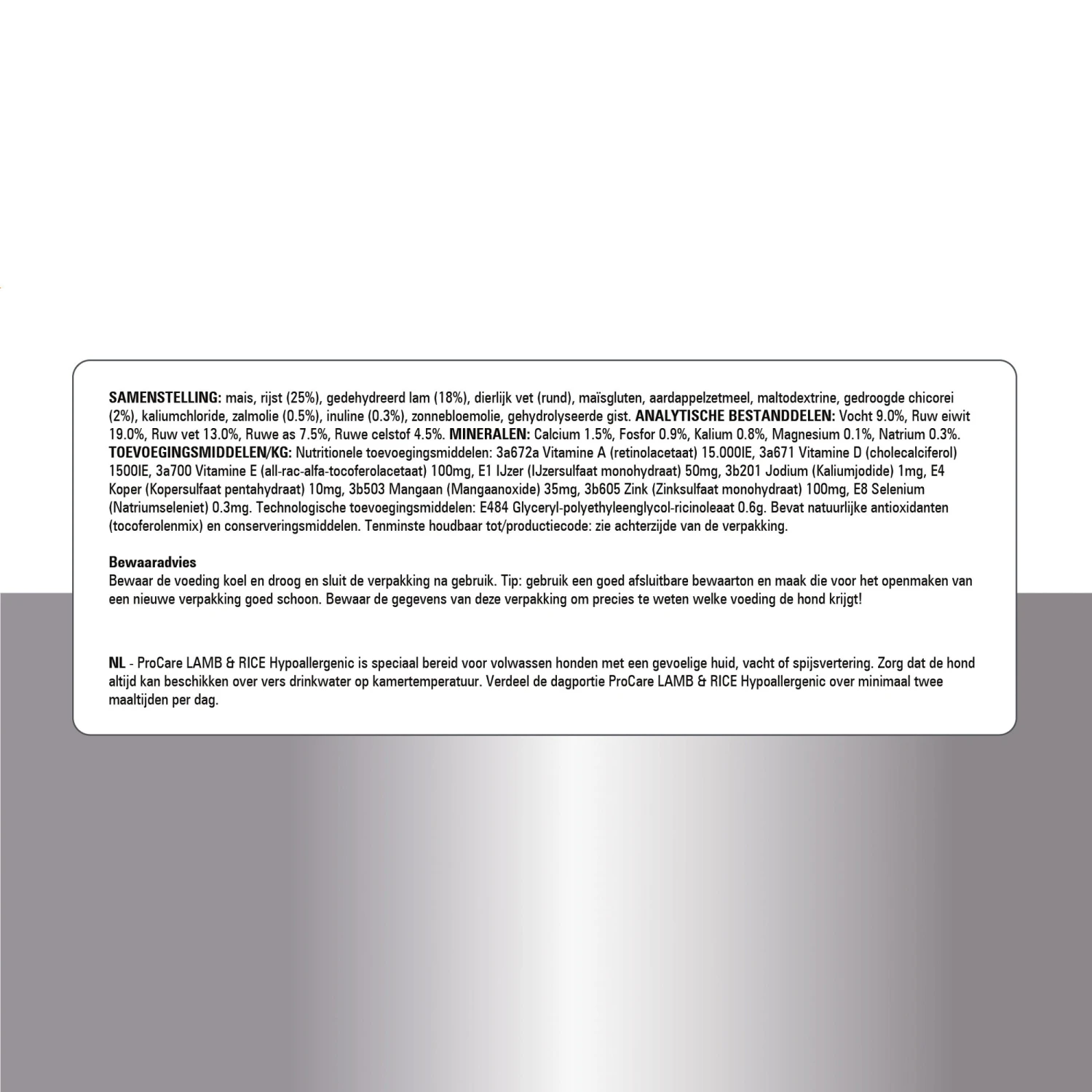 Prins ProCare Lamb & Rice Hypoallergenic 12 Prins ProCare Lamb & Rice Hypoallergenic - Afbeelding 10