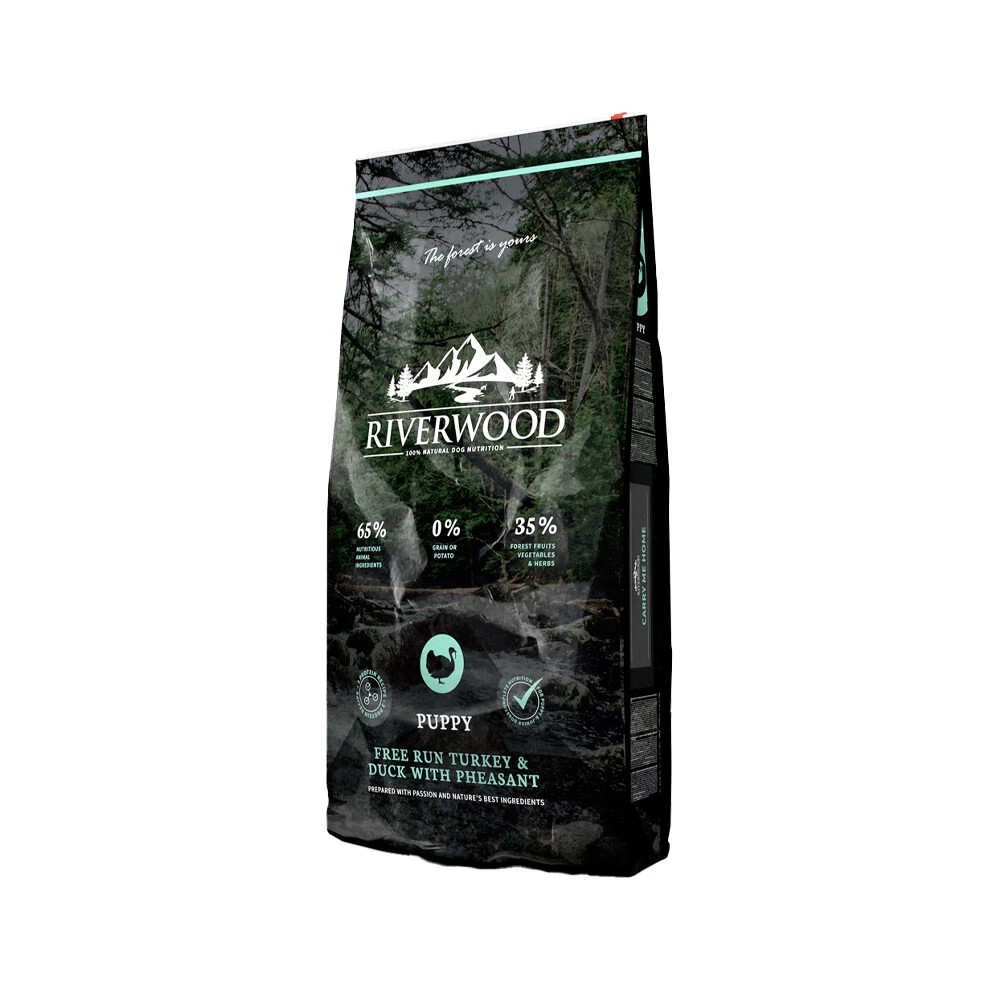 Riverwood Puppy Hondenvoer - Kalkoen & Eend Met Fazant