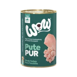 WOW! PUUR 100% Hondenvoer - Blik -Hondenbenodigdheden Winkel wow puur 100 hondenvoer blik kalkoen 6x400g 129013 0500 none